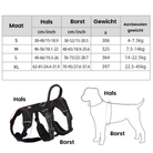 No-pull dog harness with reflective strips and adjustable fit