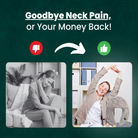 Neck massager with adjustable heat and USB charging