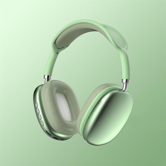 Wireless headphones with ANC and deep bass - green