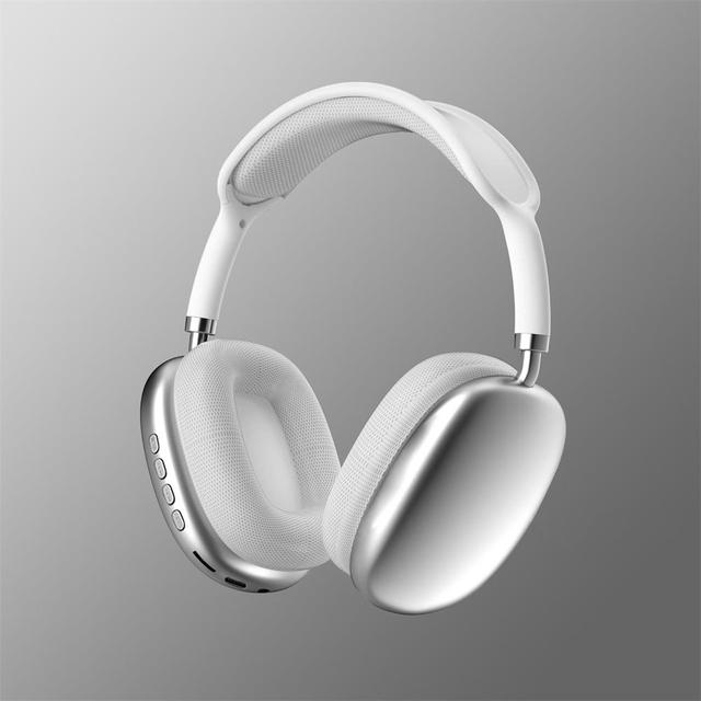 Wireless headphones with ANC and deep bass - silver