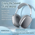 Wireless headphones with ANC and deep bass