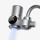 Faucet water filter with LED display and UV technology