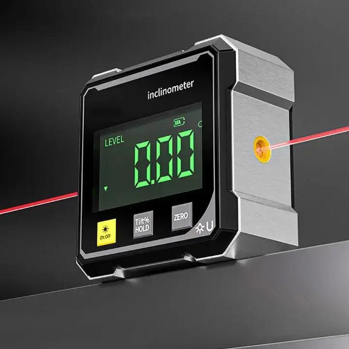 Angle finder with magnetic mount and aluminium alloy construction
