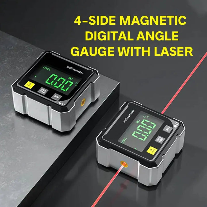 Angle finder with magnetic mount and aluminium alloy construction