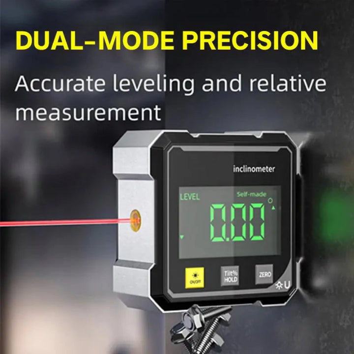 Angle finder with magnetic mount and aluminium alloy construction