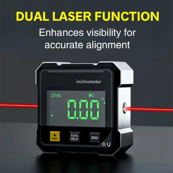 Angle finder with magnetic mount and aluminium alloy construction