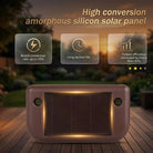 Solar LED wall lights with automatic on off sensor