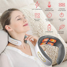 Neck and shoulder massager with TENS pulse and heat
