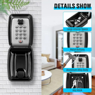 Wall mounted key lock box with combination code