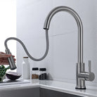 Sensor kitchen faucet with pull out sprayer