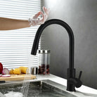 Sensor kitchen faucet with pull out sprayer