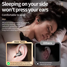 Invisible wireless sleep earbuds with Bluetooth 5.3 connectivity