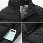 Heated vest with carbon fibre wire and 5000mAh battery