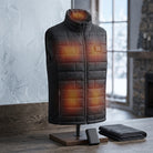 Heated vest with carbon fibre wire and 5000mAh battery - black