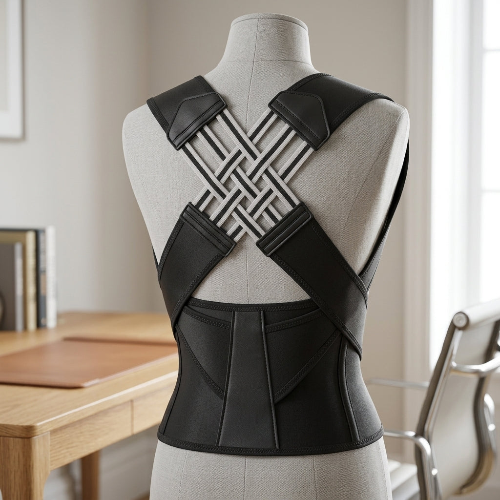 Posture corrector with cross strap design for shoulders