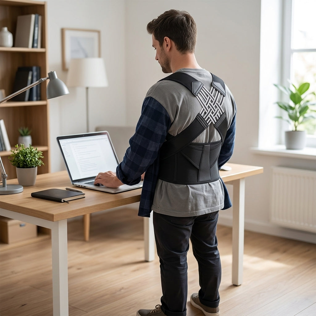 Posture corrector with cross strap design for shoulders