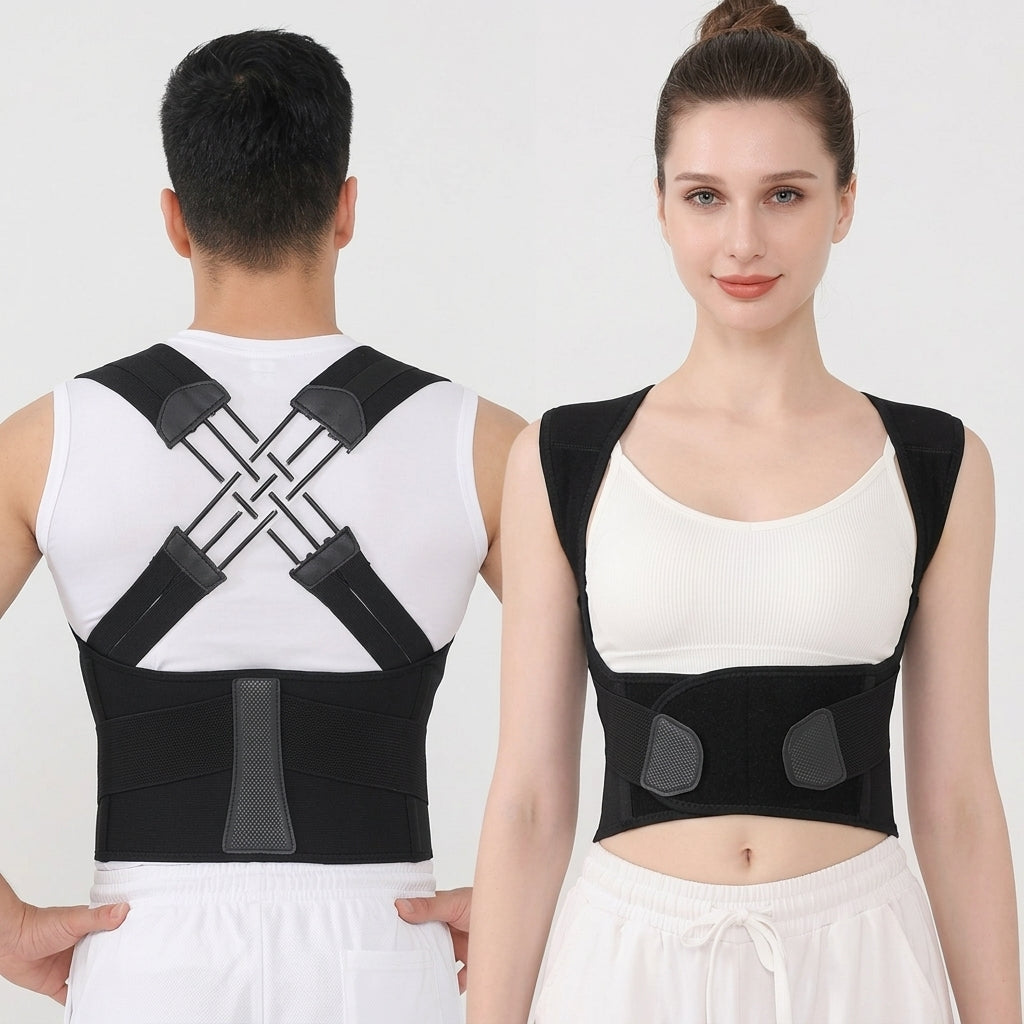 Posture corrector with cross strap design for shoulders