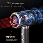 Ionic hair dryer with frizz control for smooth hair
