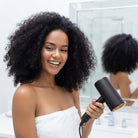 Ionic hair dryer with frizz control for smooth hair