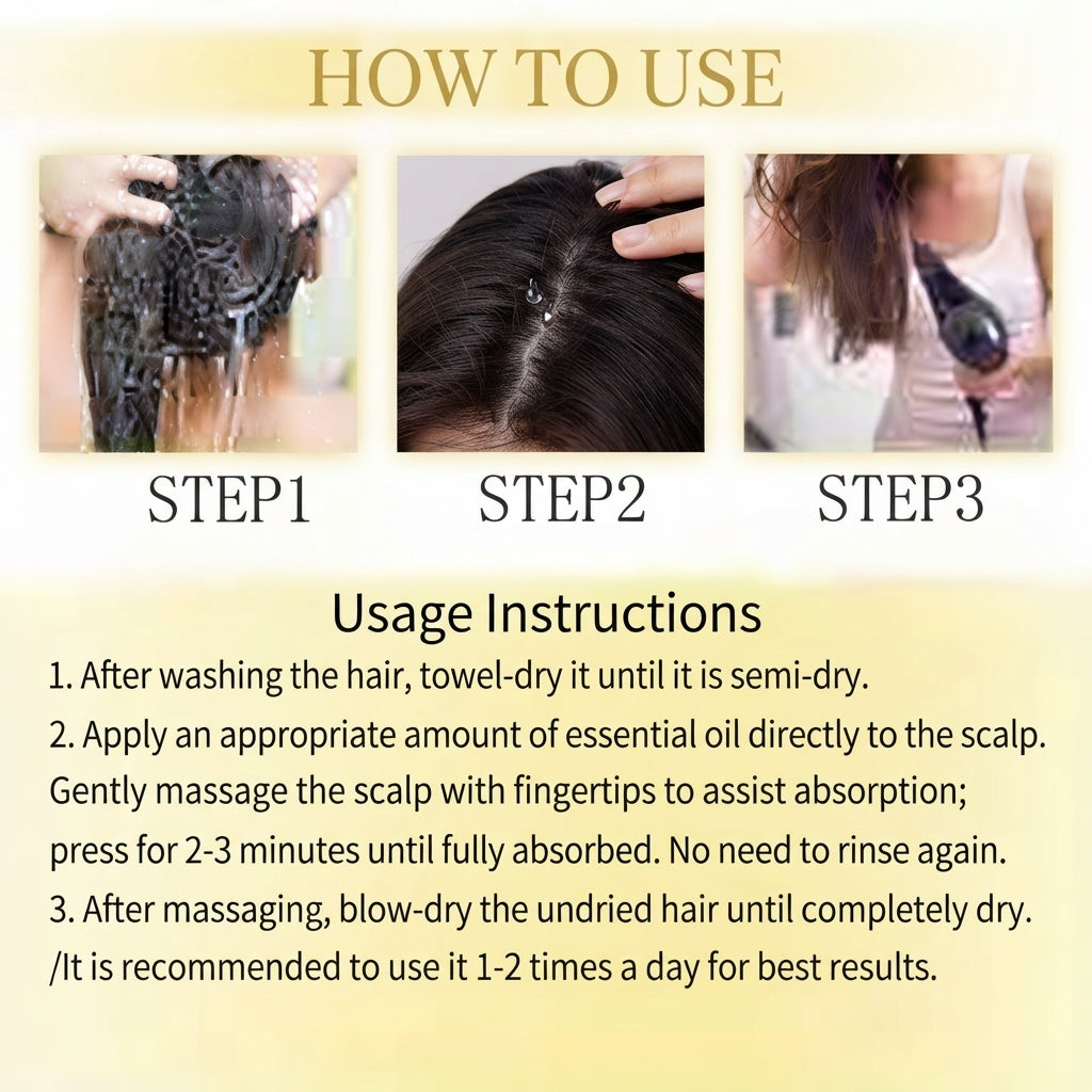 Hair oil for stronger, revitalised hair growth
