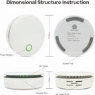 Cordless air purifier with ozone technology for odour removal