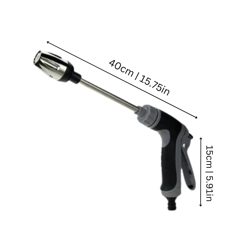 Car wash sprayer with adjustable pressure and rust resistant design