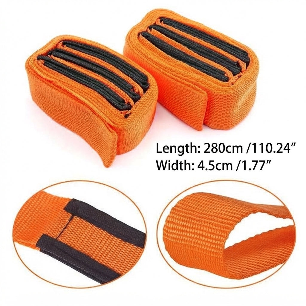 Furniture carry straps with adjustable length for moving