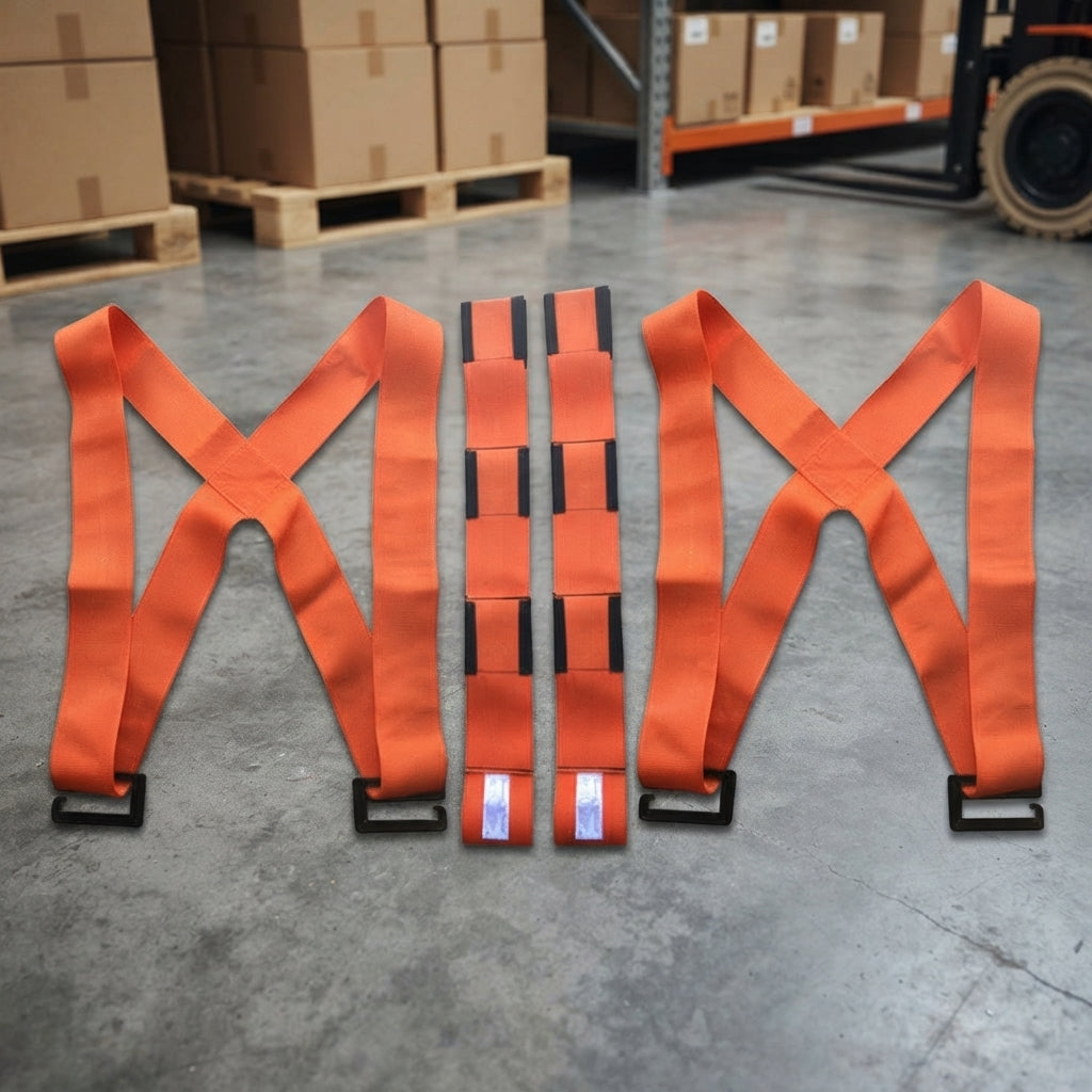 Furniture carry straps with adjustable length for moving