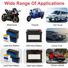 Car battery charger for AGM and lead acid batteries
