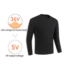 Heated shirt with three temperature settings for winter
