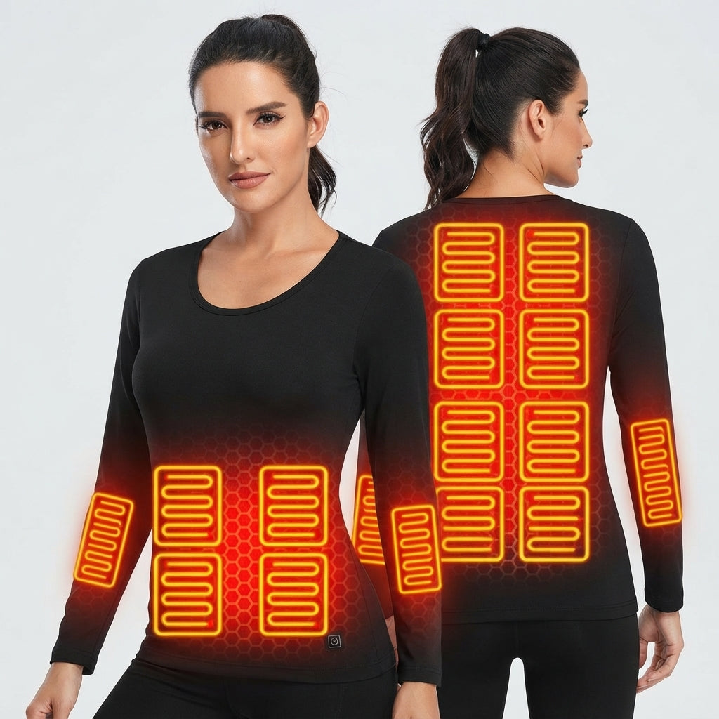 Heated shirt with three temperature settings for winter