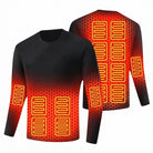 Heated shirt with three temperature settings for winter