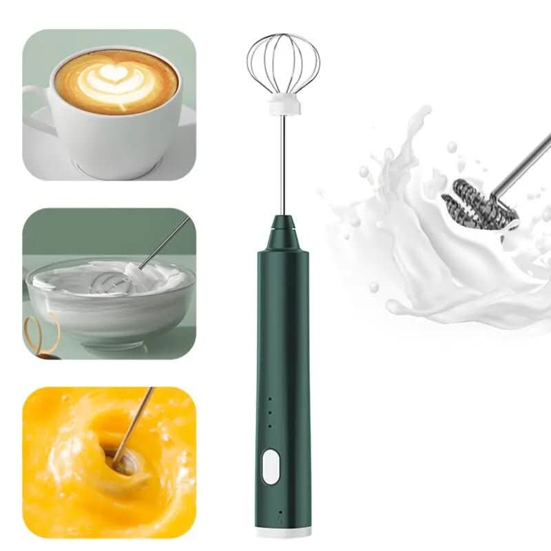 Hand mixer with three speeds and stainless steel whisks