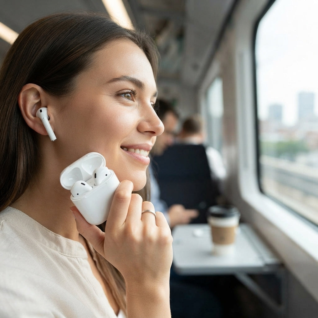 Wireless Earbuds With Stereo Sound And Bluetooth Connectivity