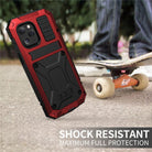 Phone Case With Tempered Glass Screen And Metal Frame