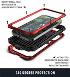Phone Case With Tempered Glass Screen And Metal Frame