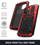 Phone Case With Tempered Glass Screen And Metal Frame