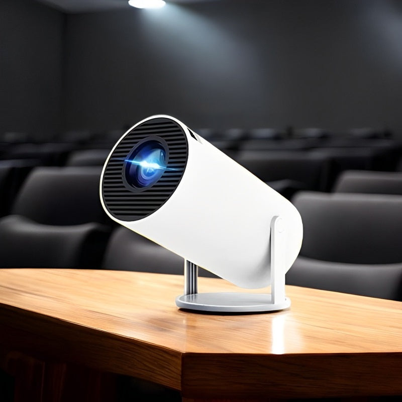 Portable Mini Projector With 4K Resolution And Bluetooth Connectivity