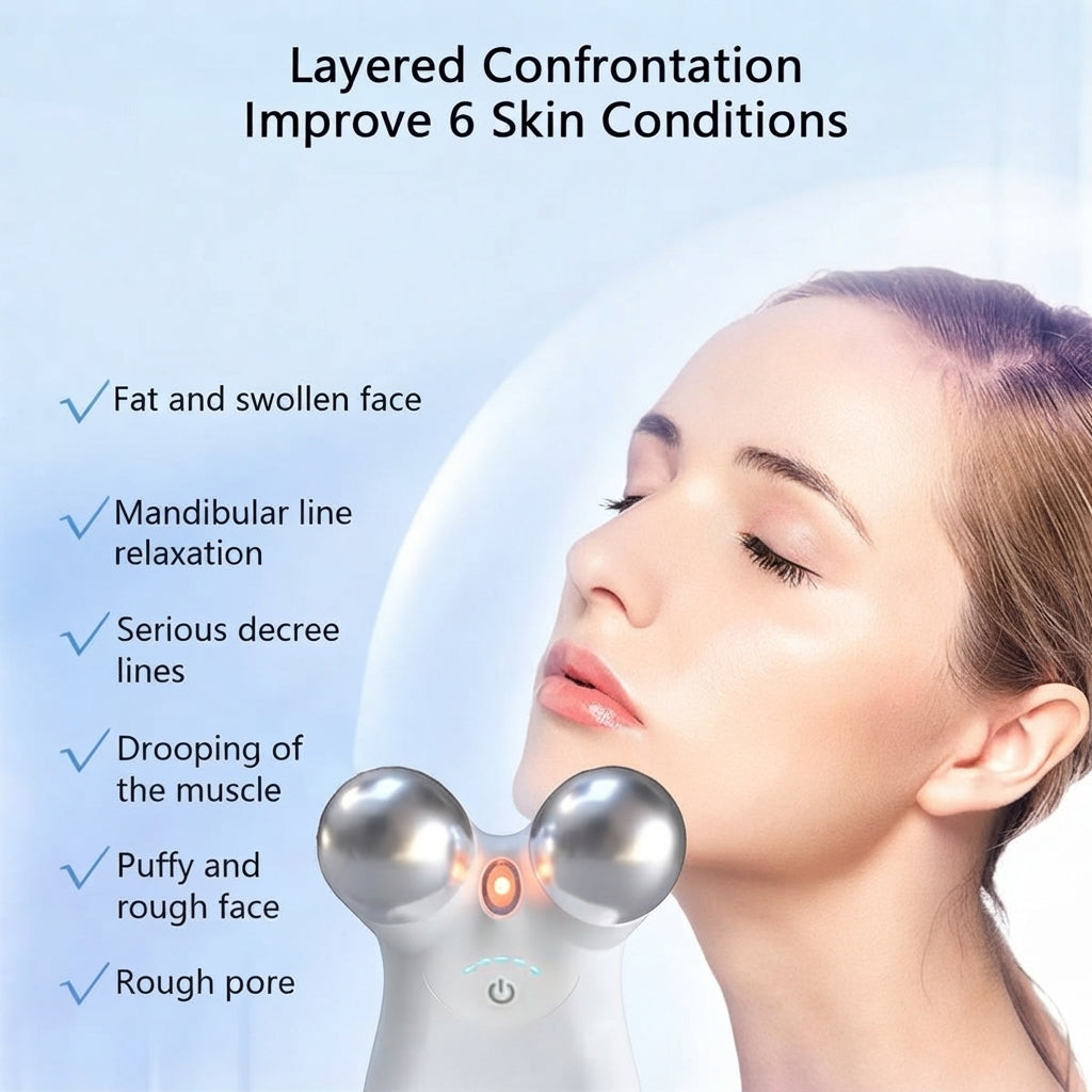 Facial Massager With Microcurrent Technology And Three Modes