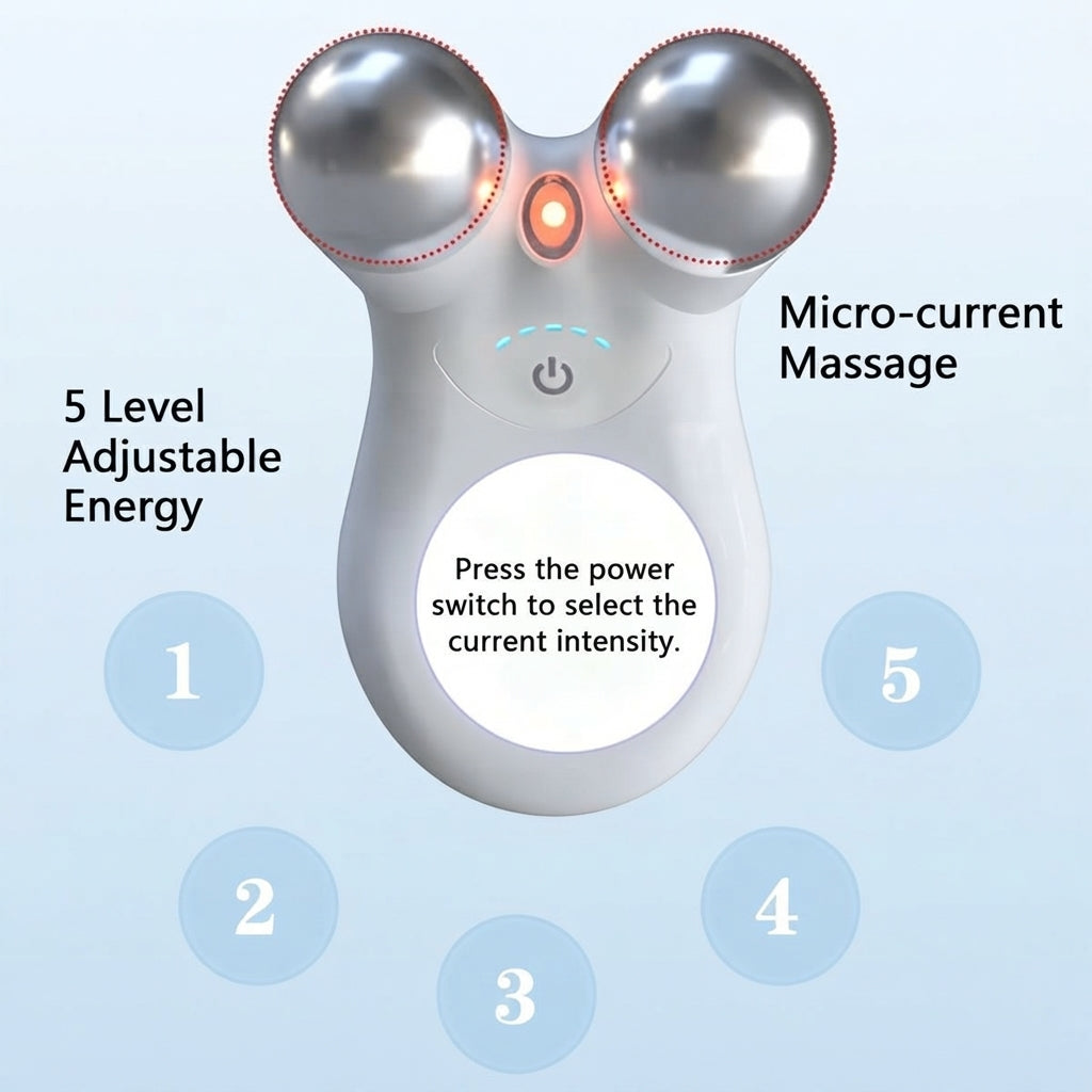 Facial Massager With Microcurrent Technology And Three Modes