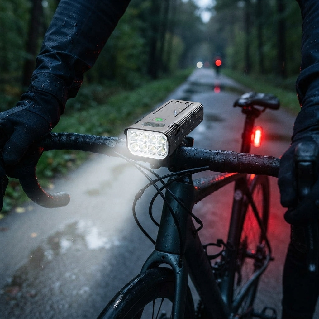 Bicycle Light Set With Lighting Modes And USB Charging