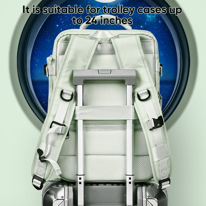 Travel Backpack With Multiple Compartments And USB Charging Port