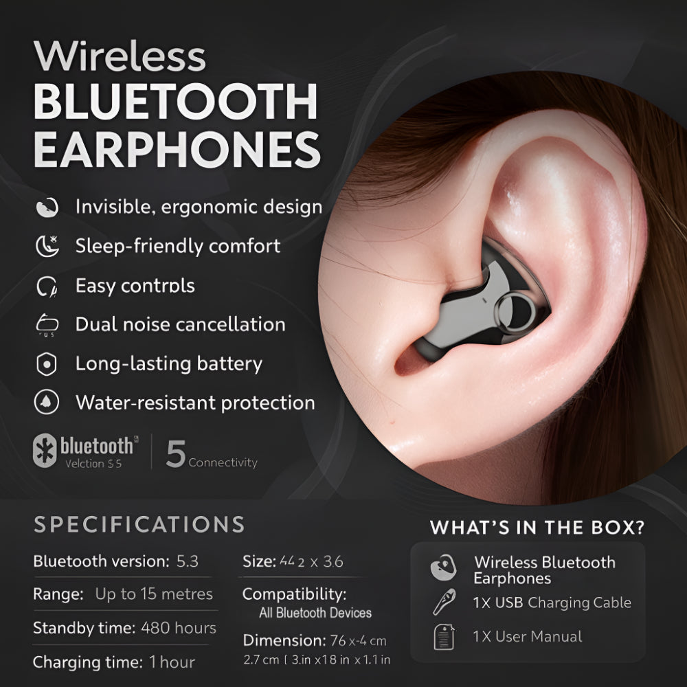 Wireless Earbuds With Touch Controls For Commuting