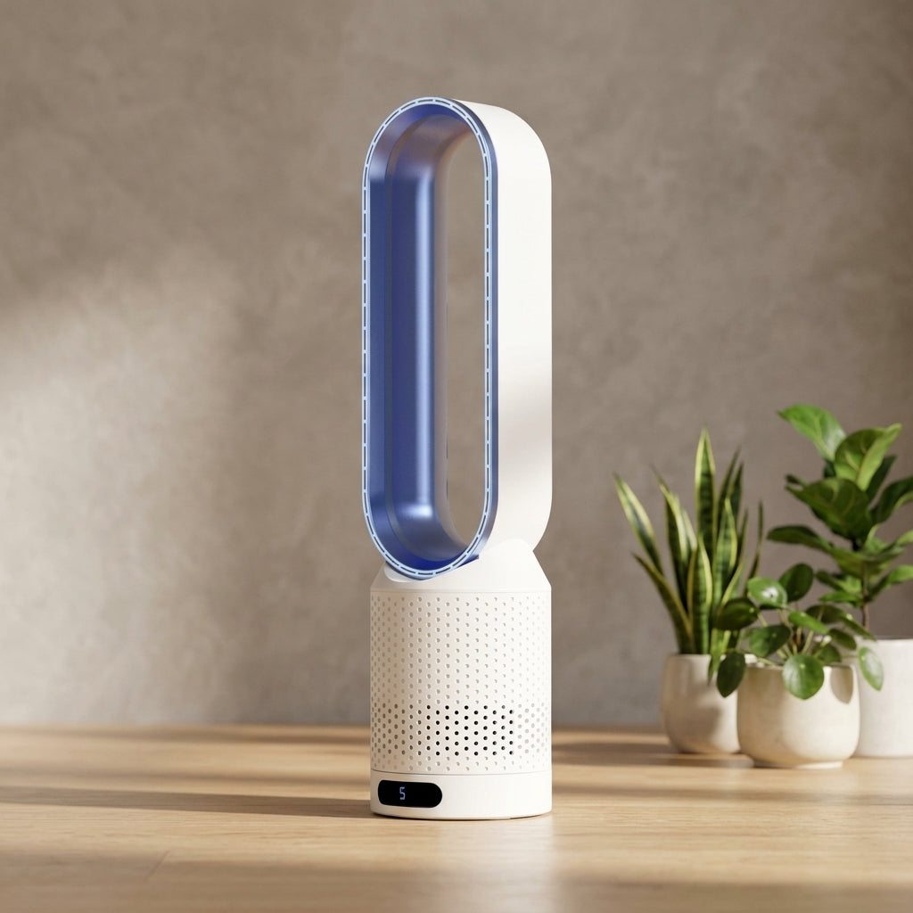 Portable Air Cooler With Remote Control And UV Cleaning - blue