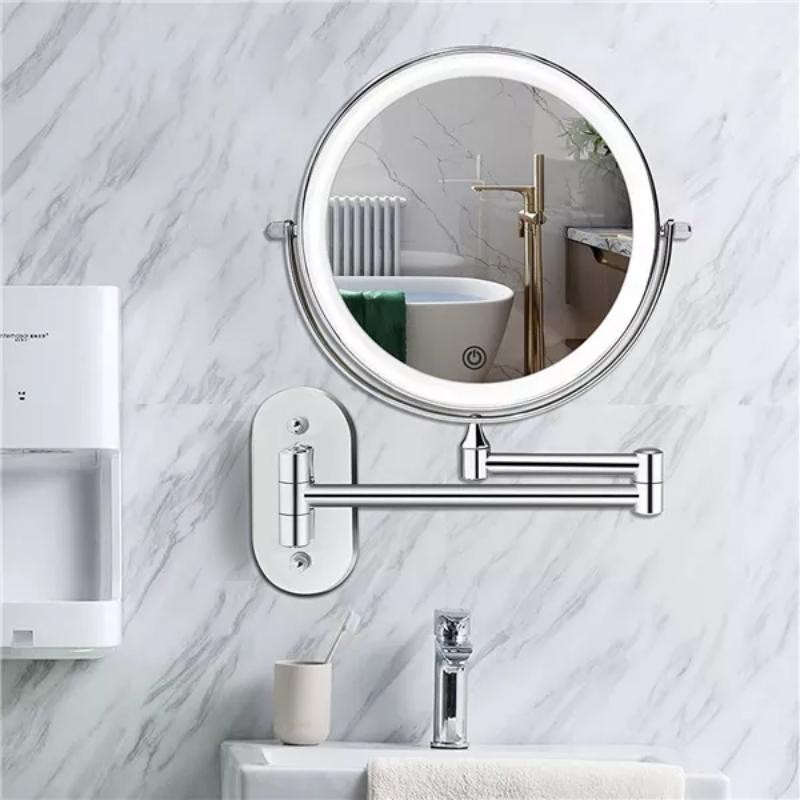 Makeup Mirror With LED Lights And 10x Magnification