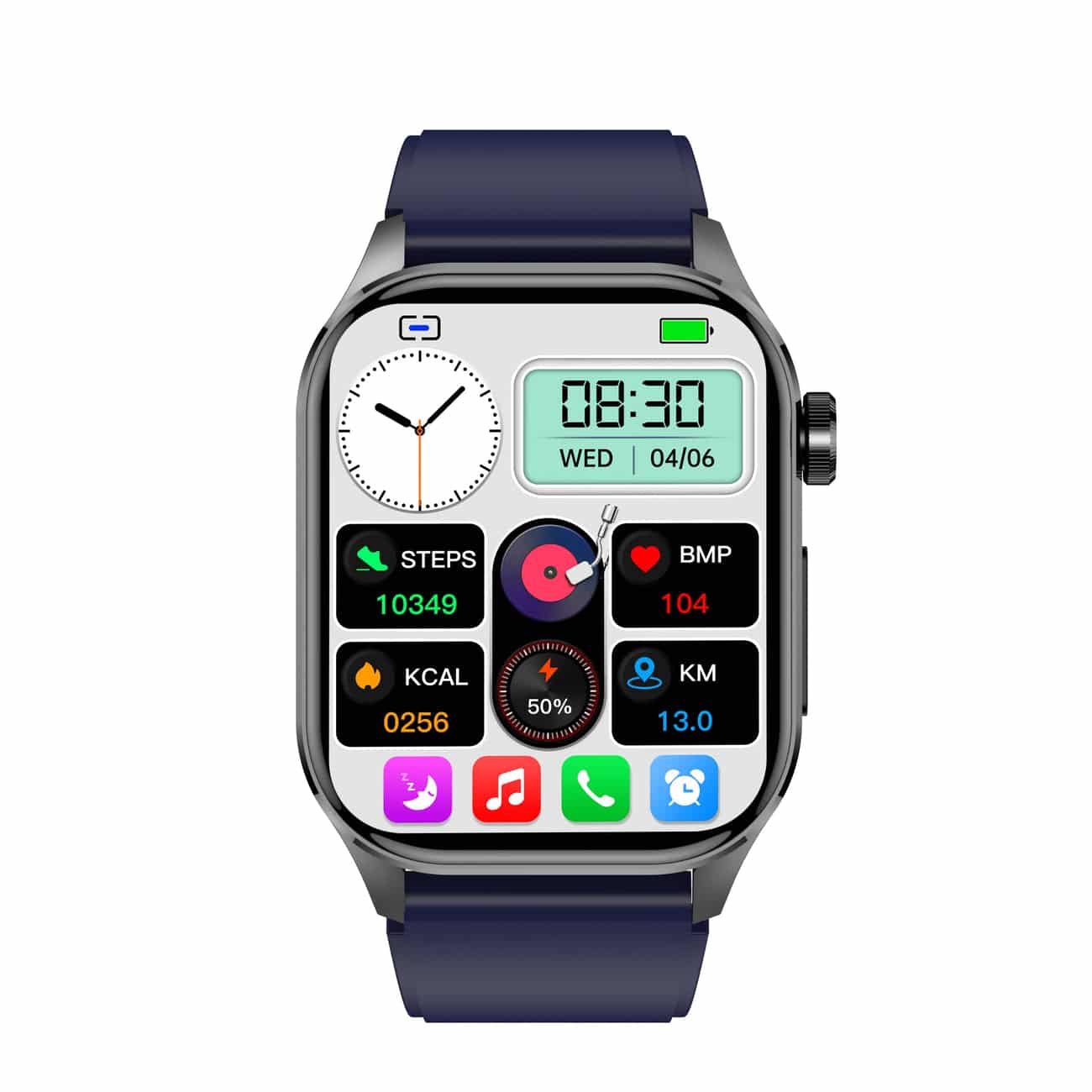 Smart Watch With Heart Rate Monitoring For Health Tracking