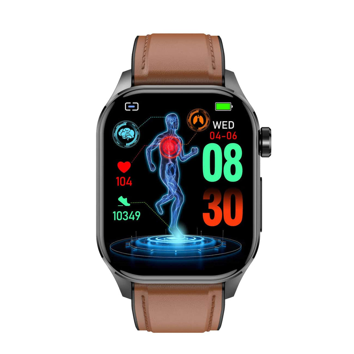 Smart Watch With Heart Rate Monitoring For Health Tracking