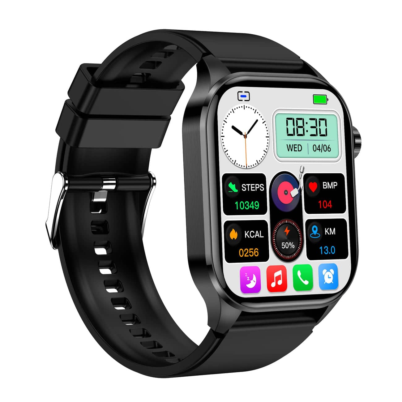 Smart Watch With Heart Rate Monitoring For Health Tracking