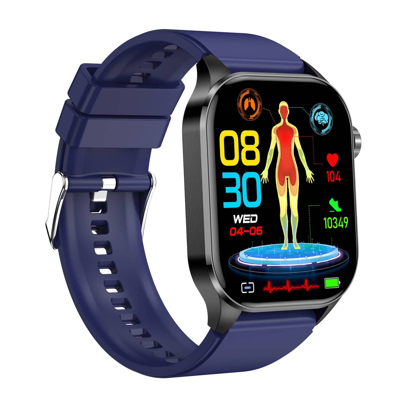 Smart Watch With Heart Rate Monitoring For Health Tracking