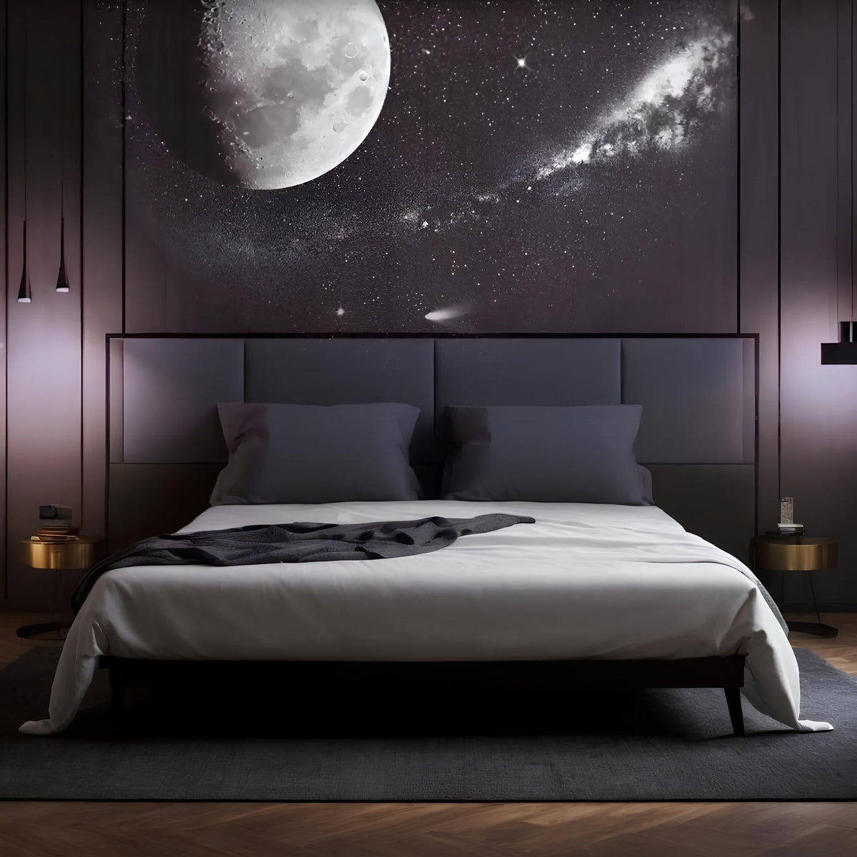 Star Projector Lamp With Galaxy Discs And Night Light